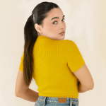 pull femme demi manche